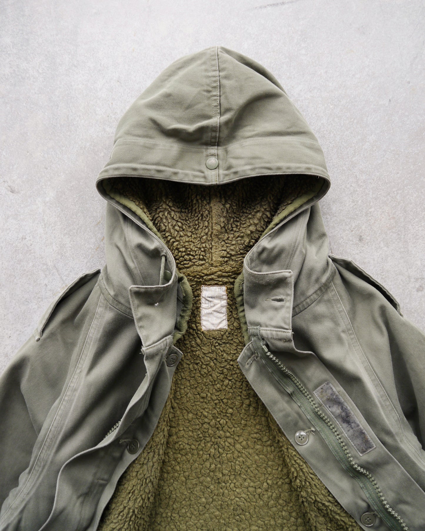 90s French Military F-2 Hooded Jacket (M)