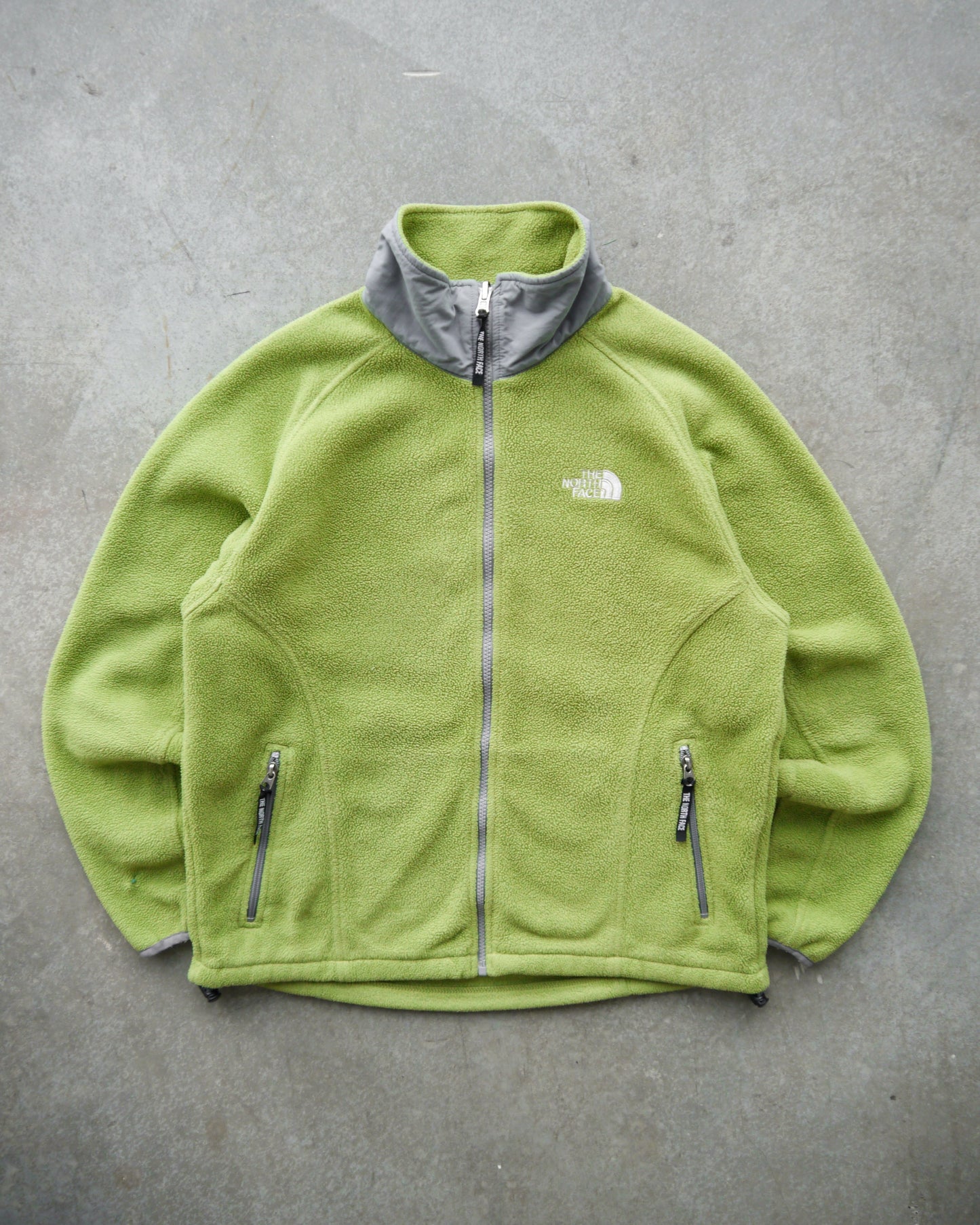 2000s The North Face “Grinch” Full Zip Fleece Jacket (M)