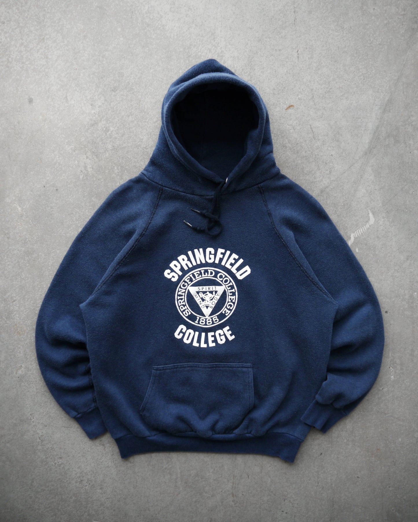 70s “Springfield College” Raglan Hoodie (M)
