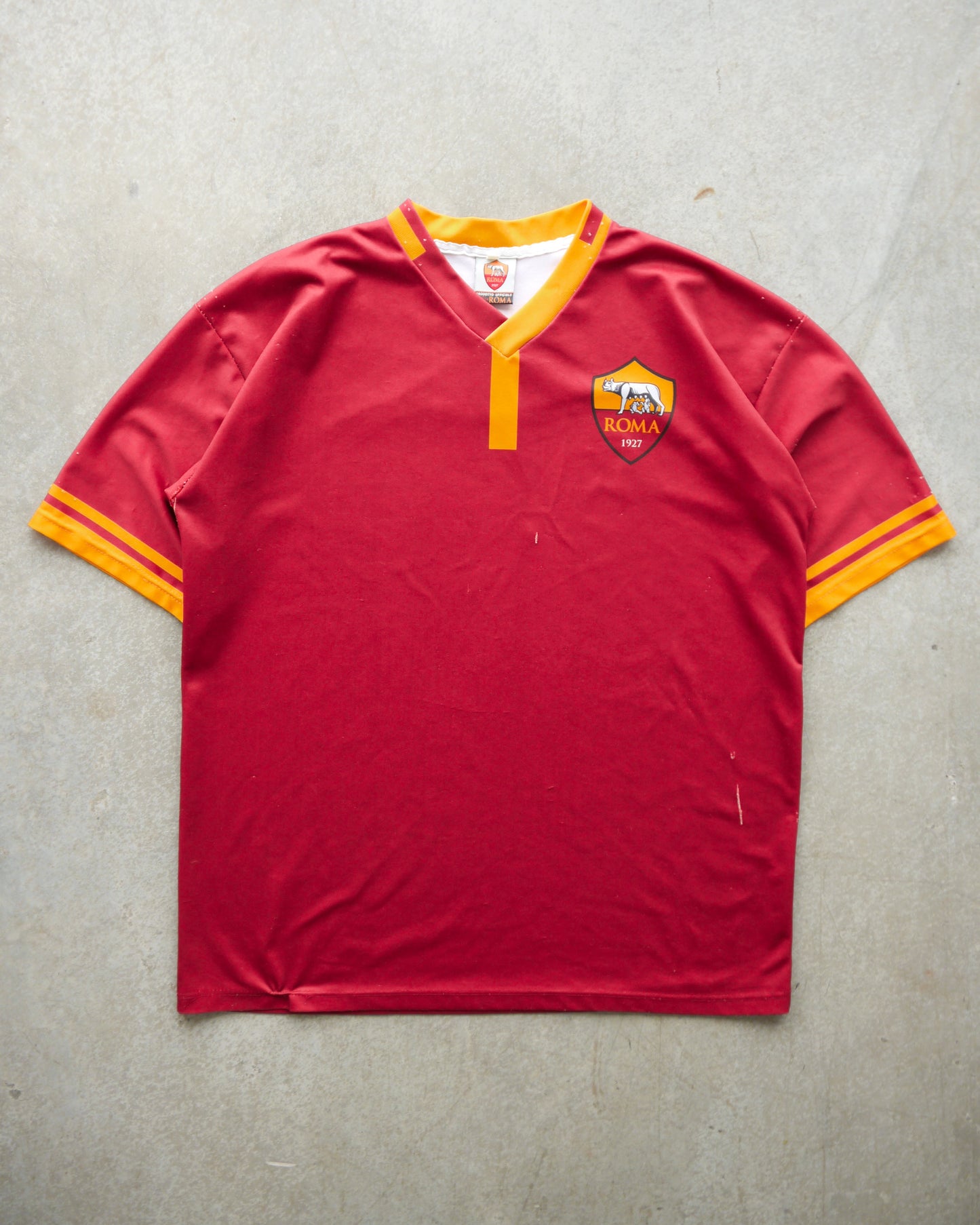 2000s Repaired Italian Bootleg “Totti” Roma Jersey (L)