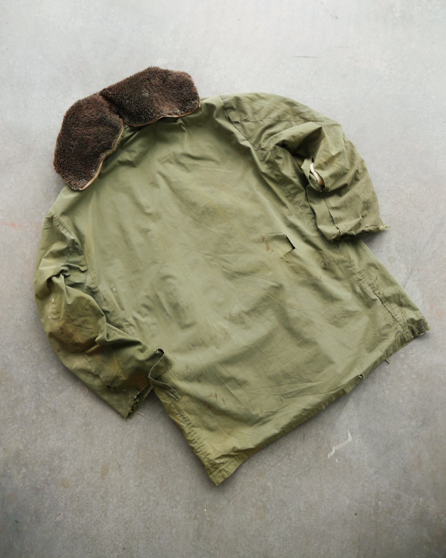 50s Thrashed Hooded Woodsman Jacket (XL)