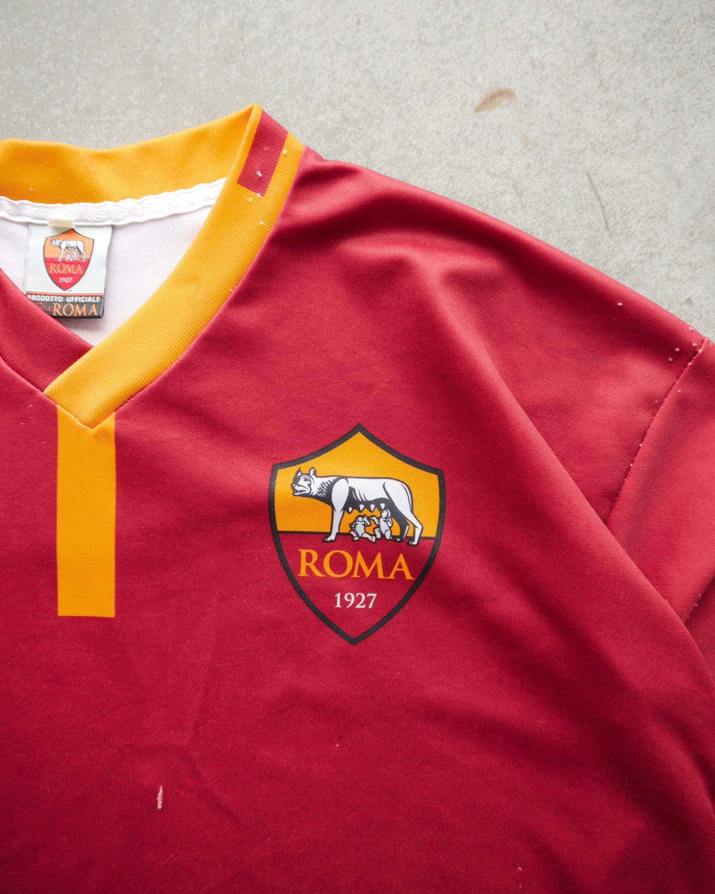 2000s Repaired Italian Bootleg “Totti” Roma Jersey (L)