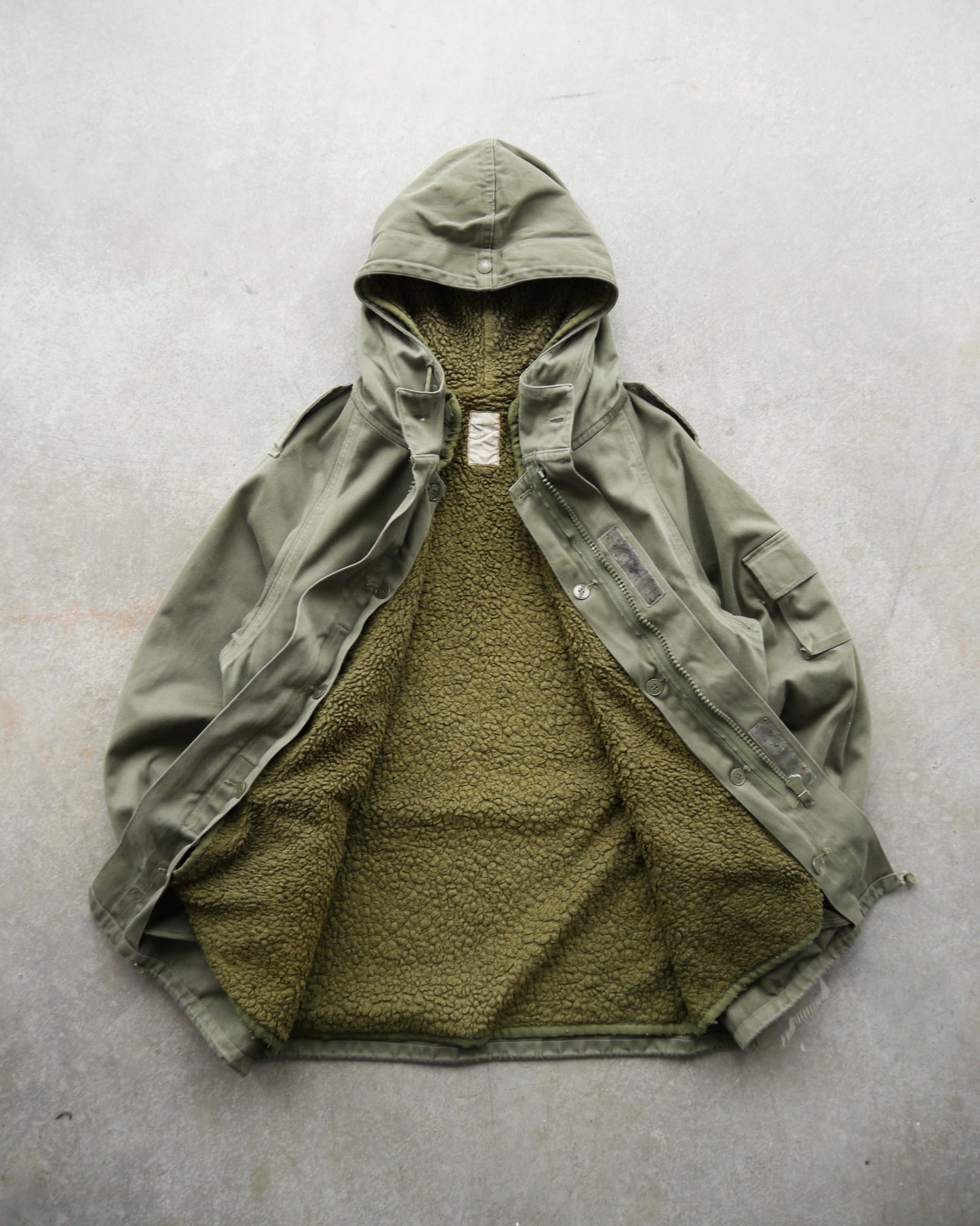 90s French Military F-2 Hooded Jacket (M)