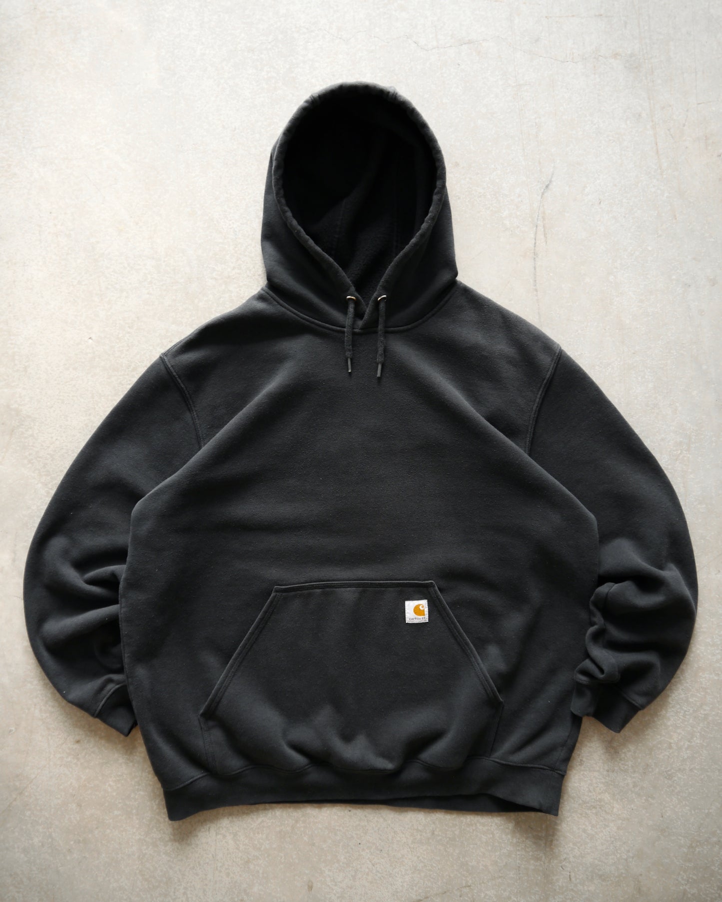 2000s Carhartt Faded Black Hoodie (XL)
