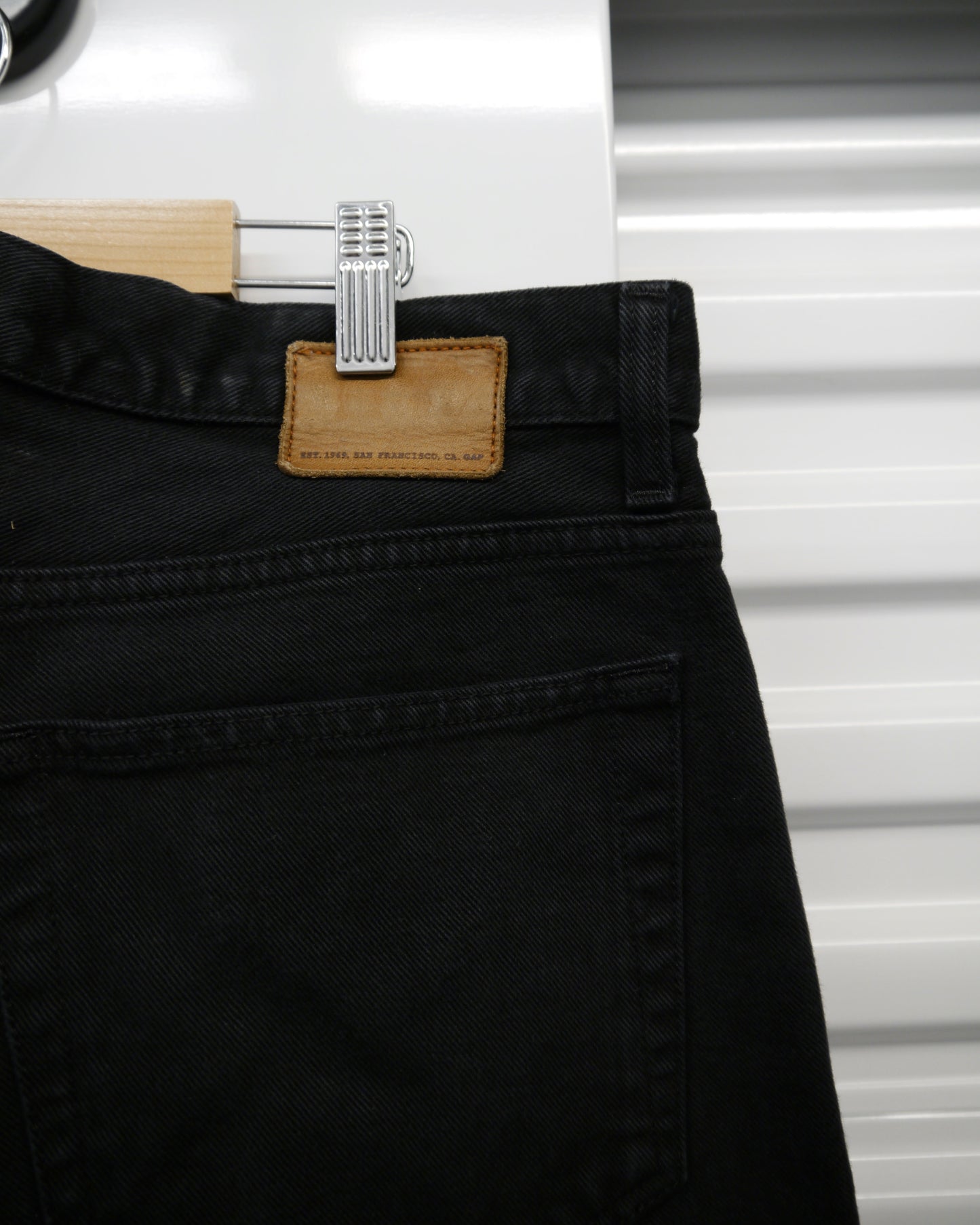 90s Gap Heavyweight Deep Black Jeans (36x33)