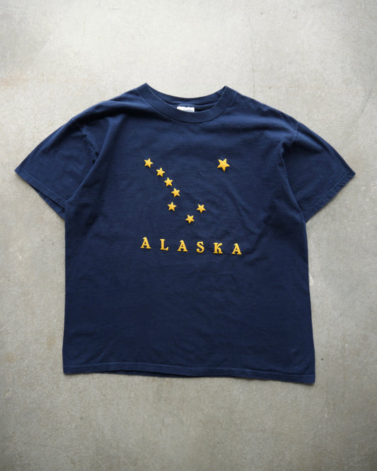 90s “Alaska” Boxy Puff Print Tee (XL)