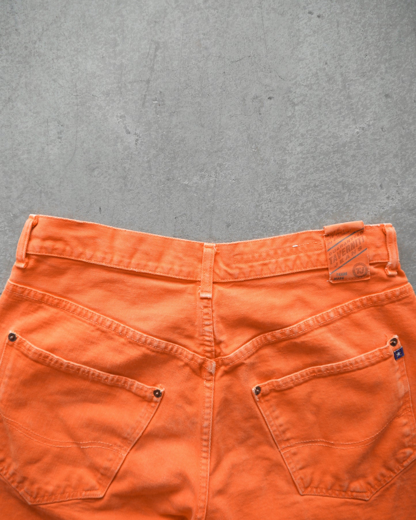 90s Prison Orange Italian Denim Jeans (32x32)