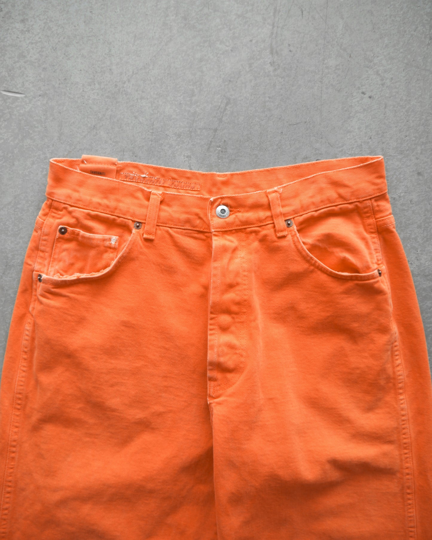90s Prison Orange Italian Denim Jeans (32x32)