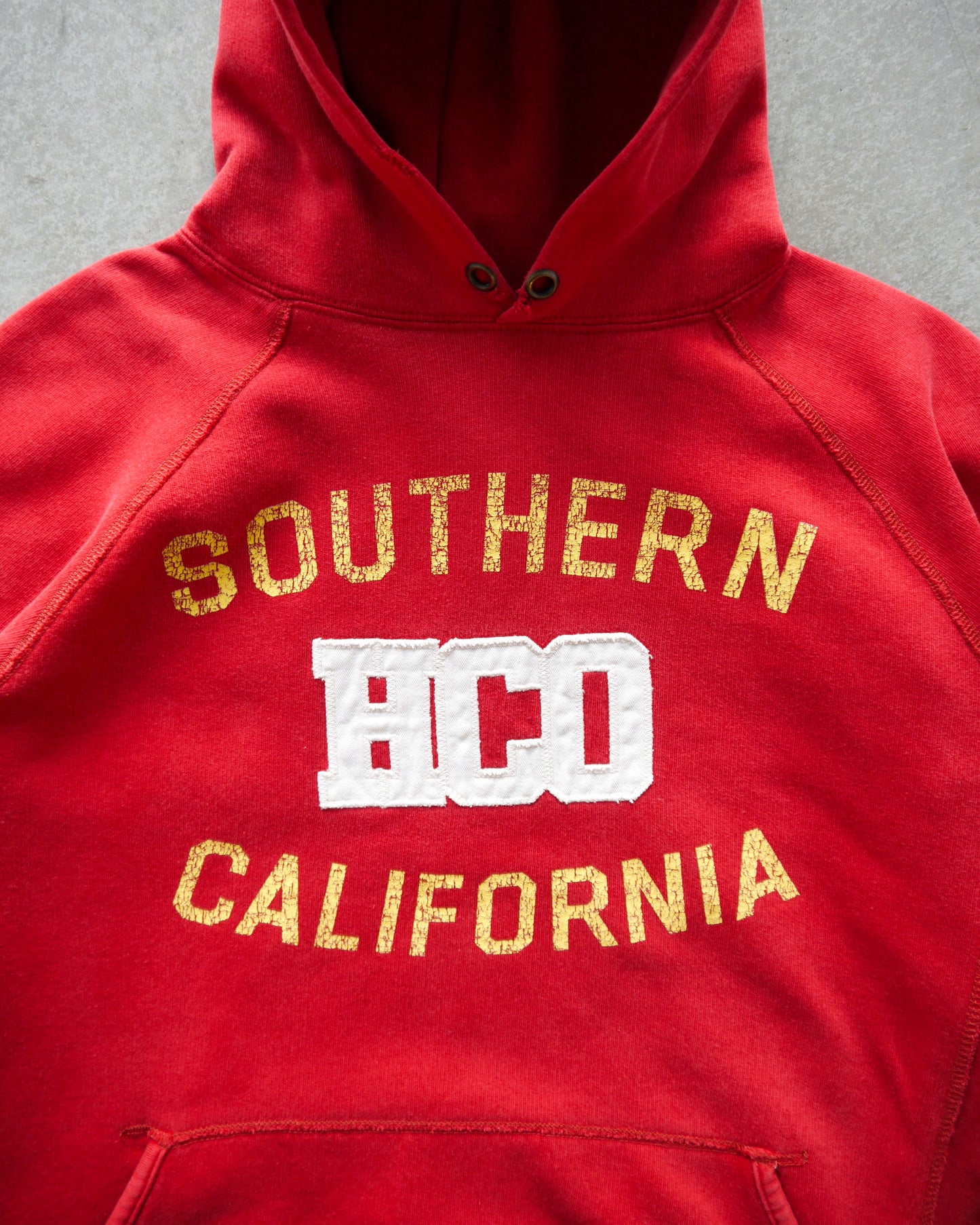 90s Hollister “Southern California” Boxy Raglan Cut Hoodie (L)