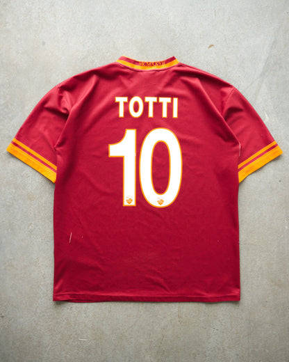 2000s Repaired Italian Bootleg “Totti” Roma Jersey (L)