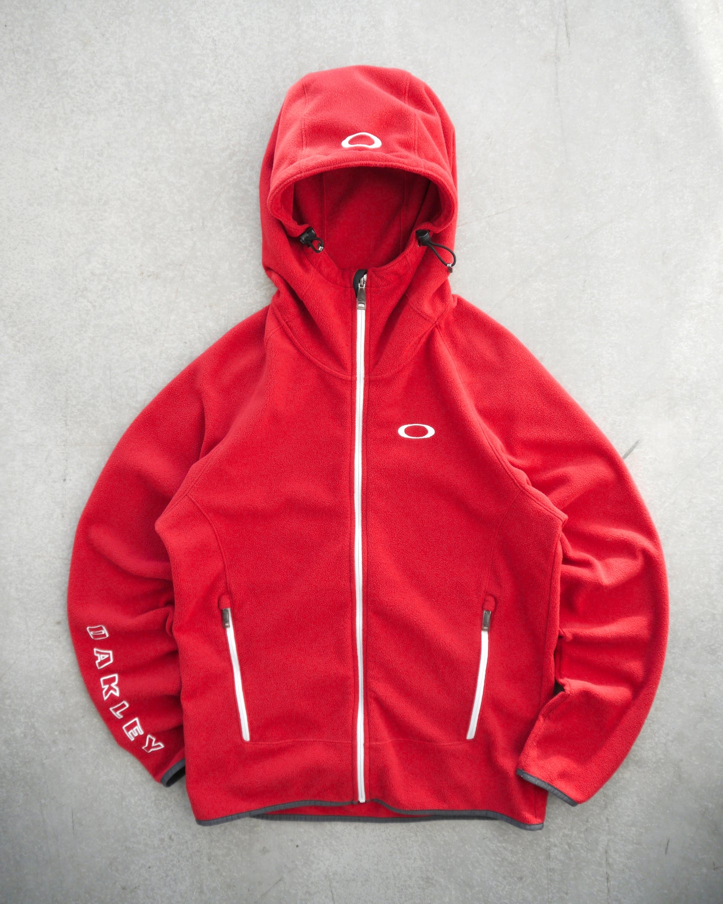 2000s Oakley Hooded Fleece Jacket (M)